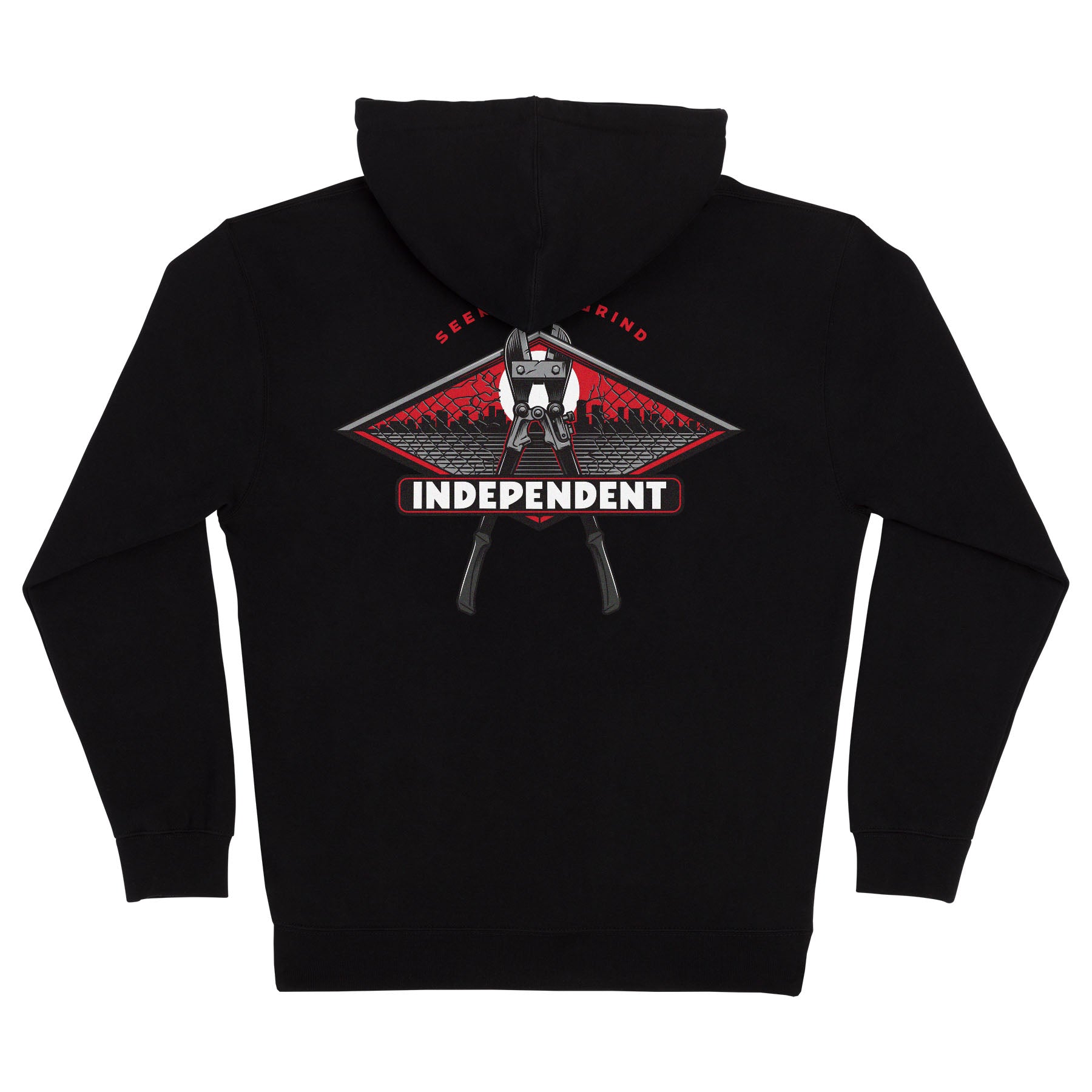Independent Keys to the City Zip Hooded Heavyweight Sweatshirt Black