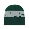 Hopps BigHopps Knitted Beanie Hunter Green/White