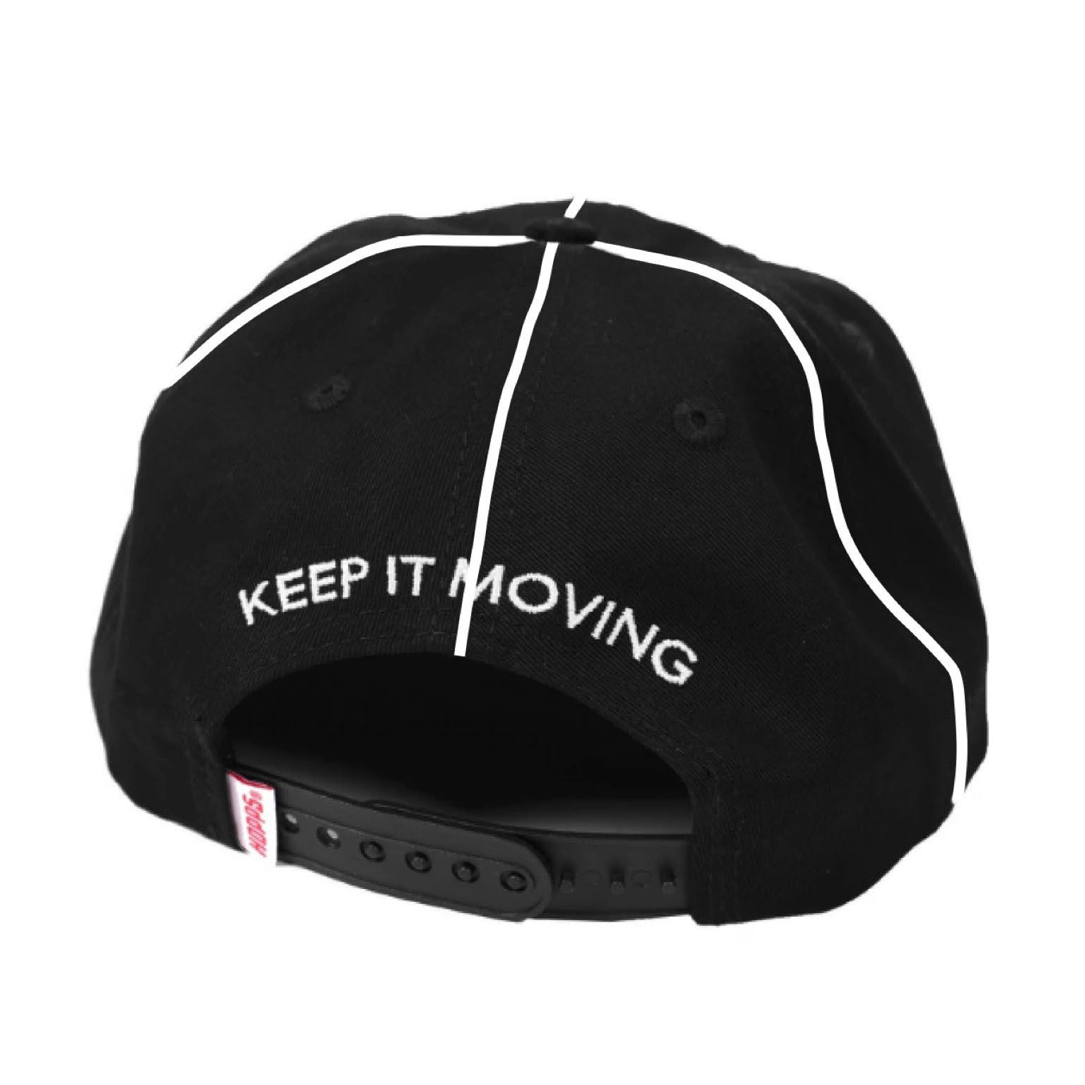 Hopps H-Winged Striped Hat Black