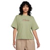 Nike SB Women&#39;s Embroidered Skate T-Shirt Oil Green