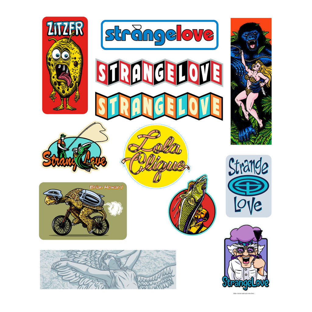 Strangelove Sticker Pack #18 Love Will Tear Us Apart