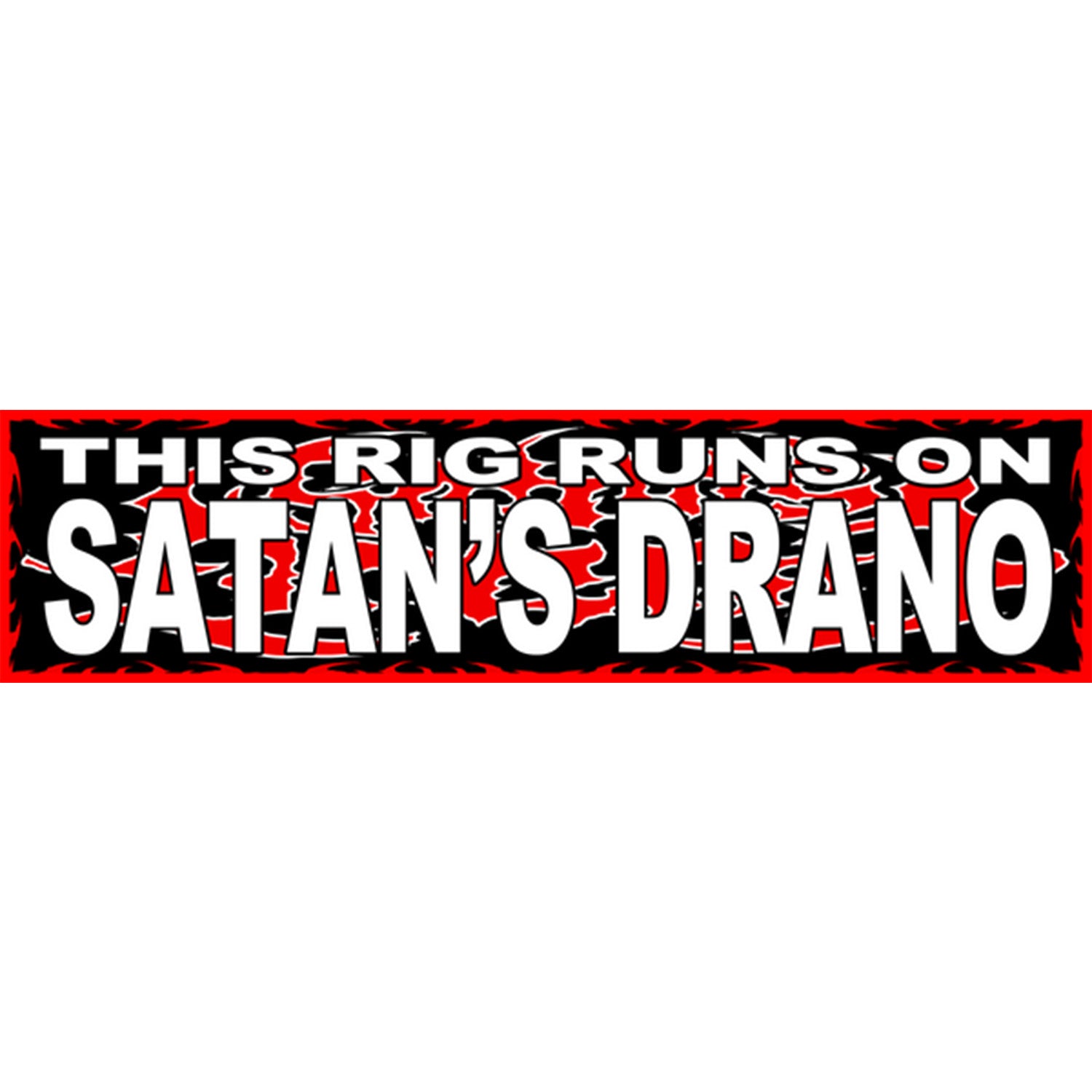 Satan's Drano Bumper Sticker