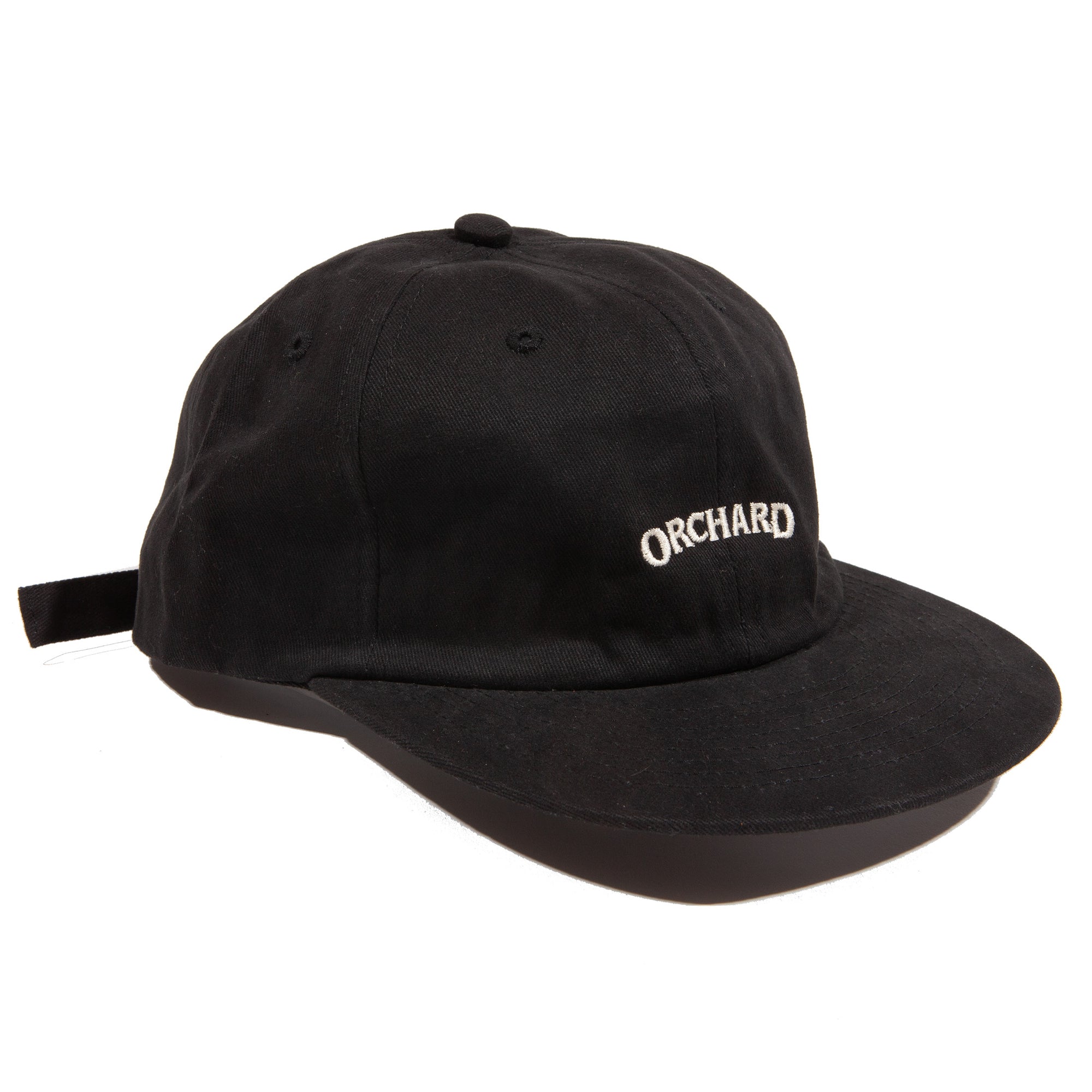 Orchard Text Logo Hat Brushed Cotton Black/Cream