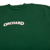 Orchard Text Shadow Tee Forest/Cream/Gold