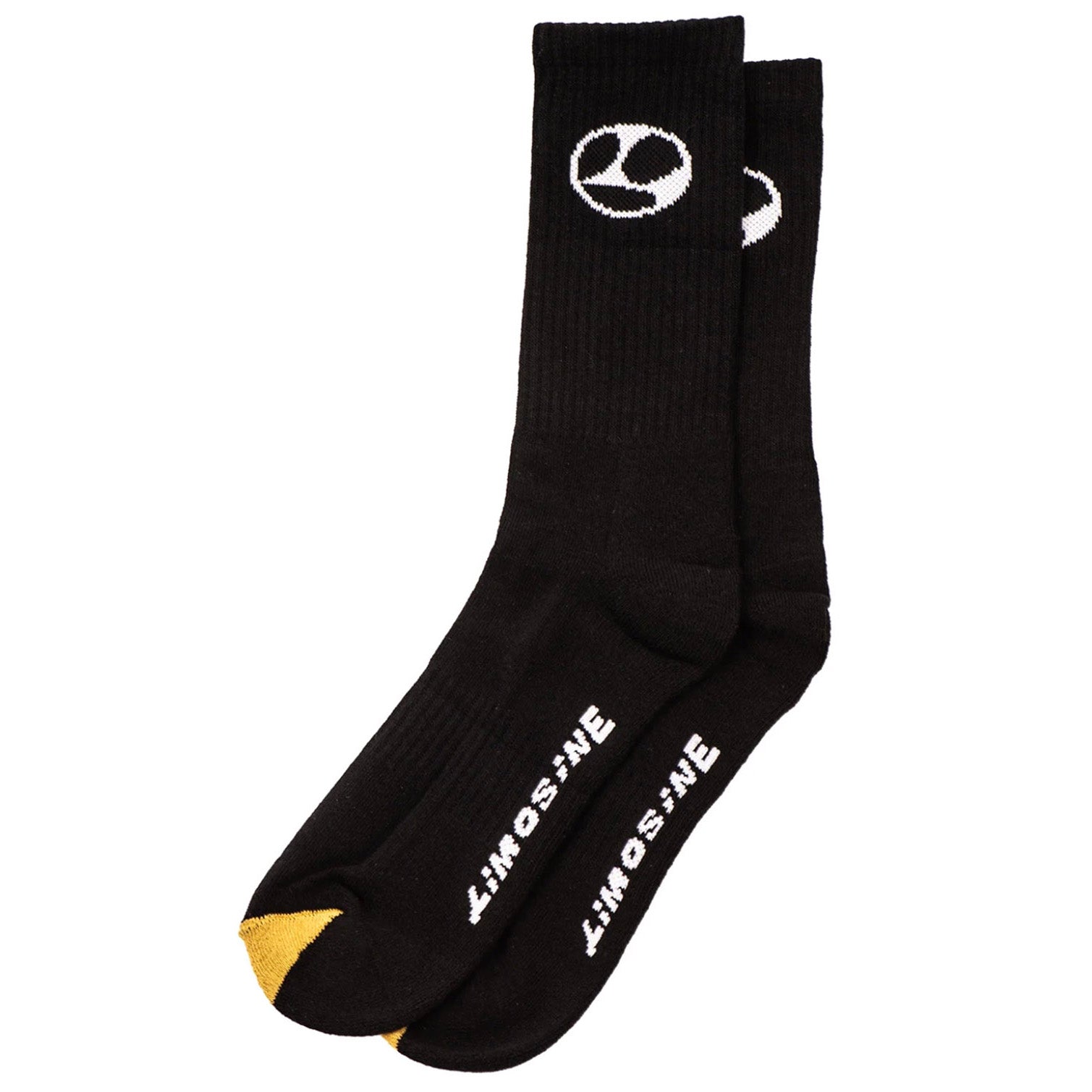 Limosine Gold Toe Socks Black