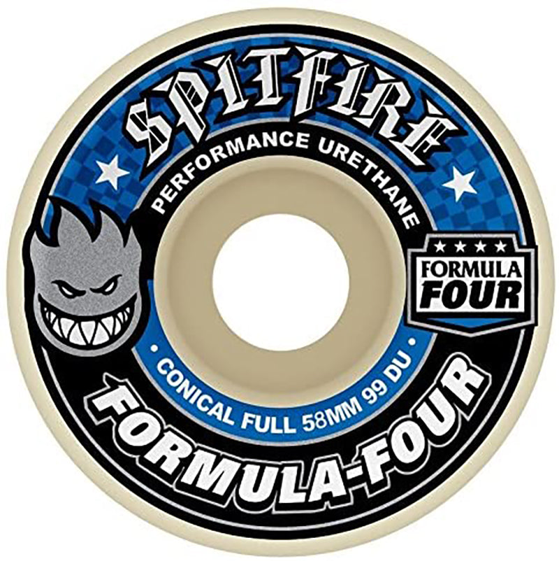 Spitfire Wheels Formula Four F4 Conical Full 99D 58mm