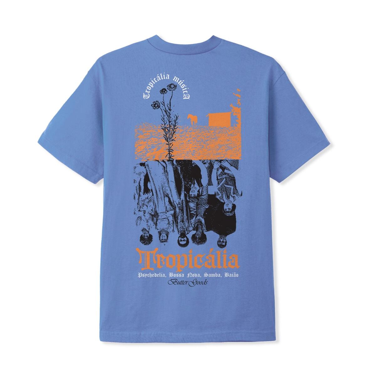 Butter Goods Tropicalia Tee Periwinkle