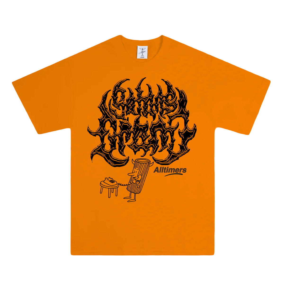 Alltimers Satan's Drano T-Shirt Orange