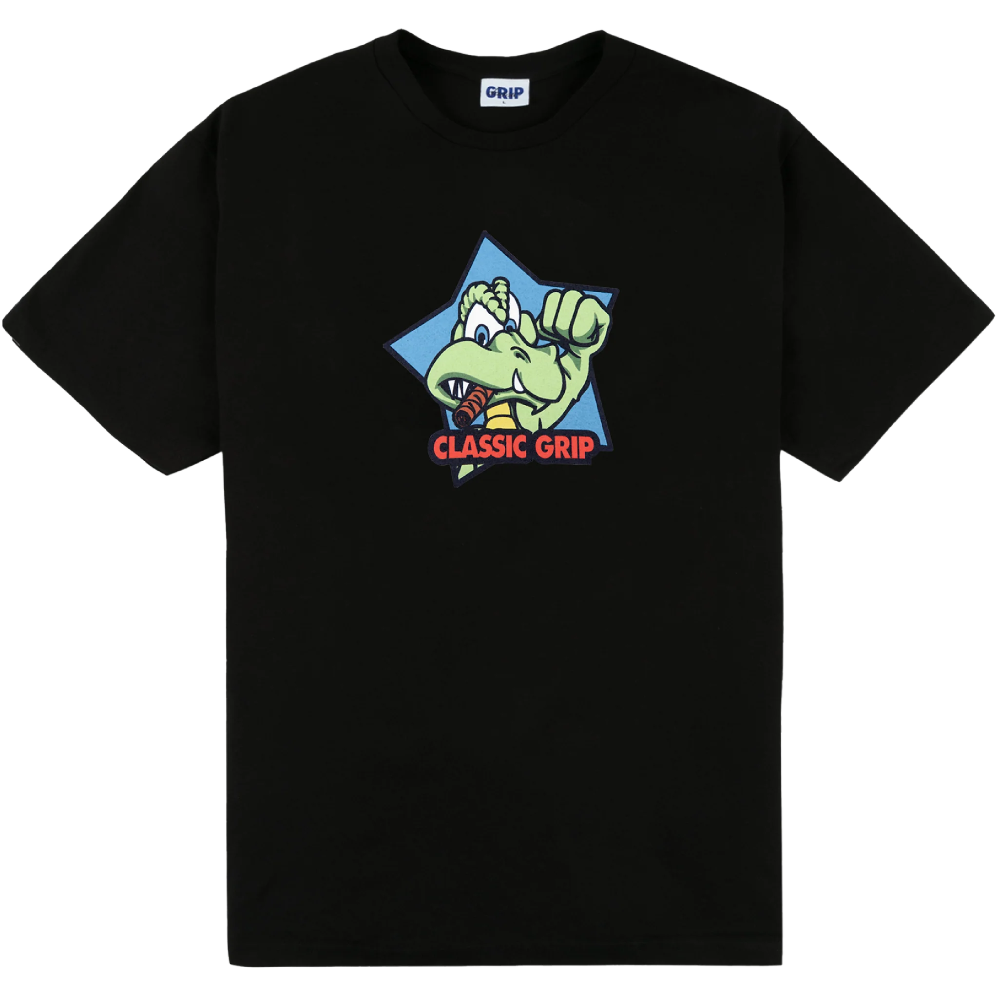 Classic Grip Cool Gator Tee Black - Orchard Skateshop