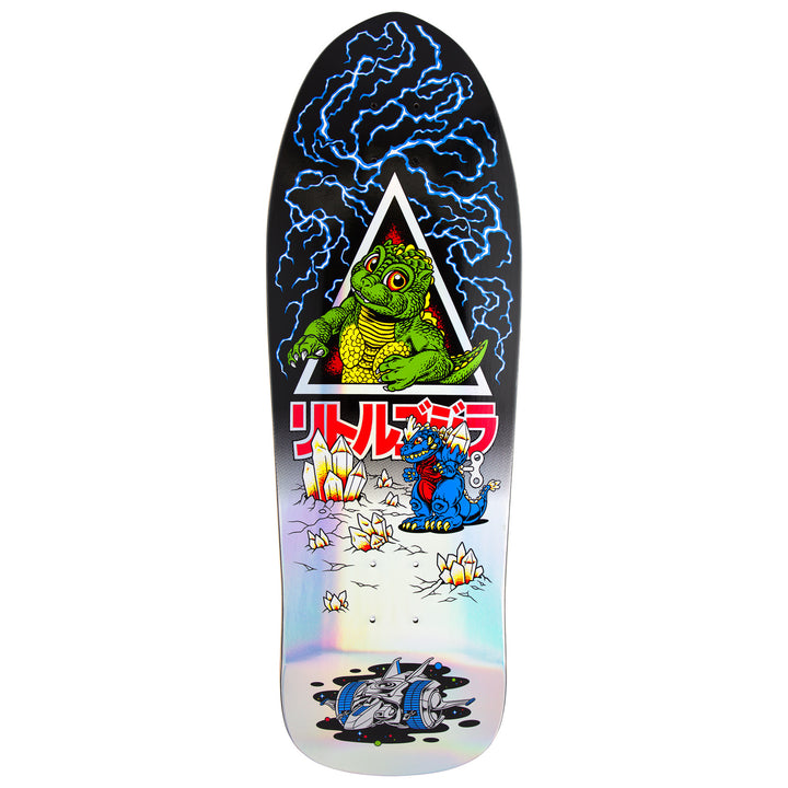 Santa Cruz x Godzilla Jr. Natas Shaped Deck 9.89" x 29.82"
