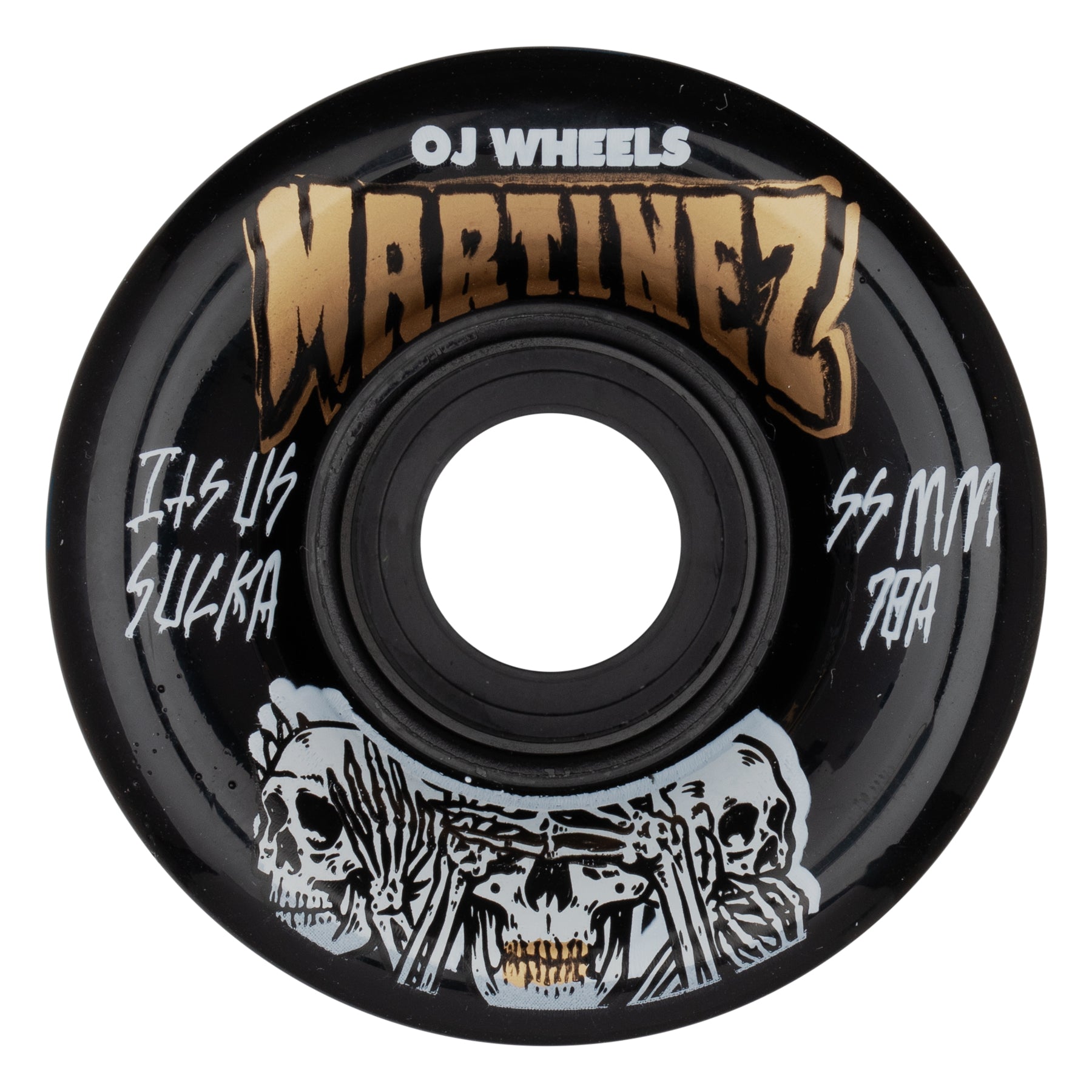 OJ Wheels Martinez Hear No Evil Mini Super Juice Cruiser Black 55mm 78a