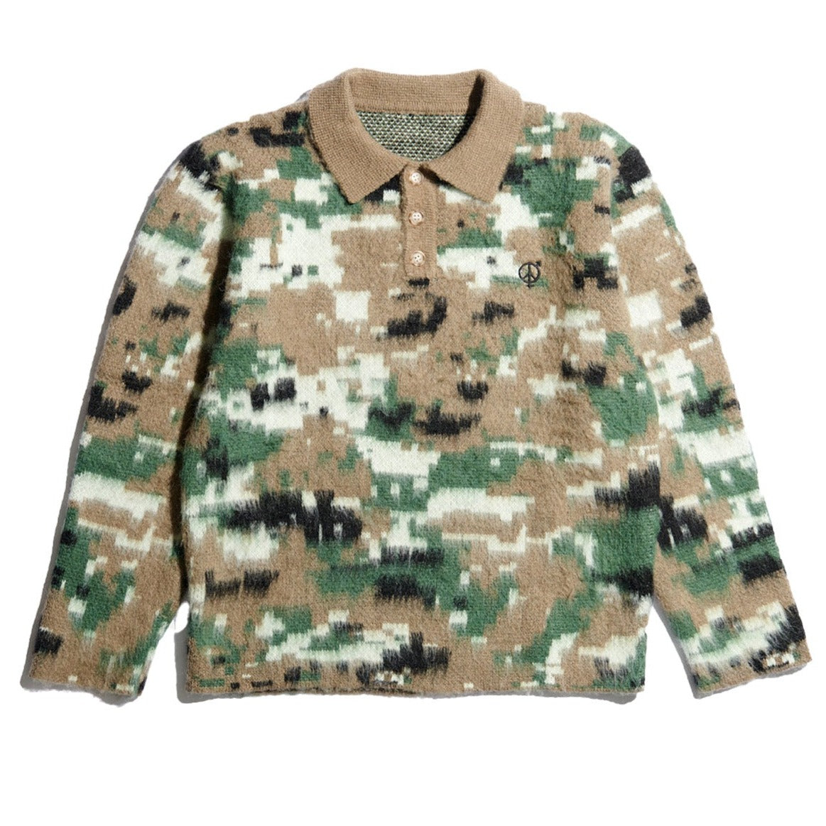 SexHippies Brushed Mohair Rugby Shirt Digital Camo