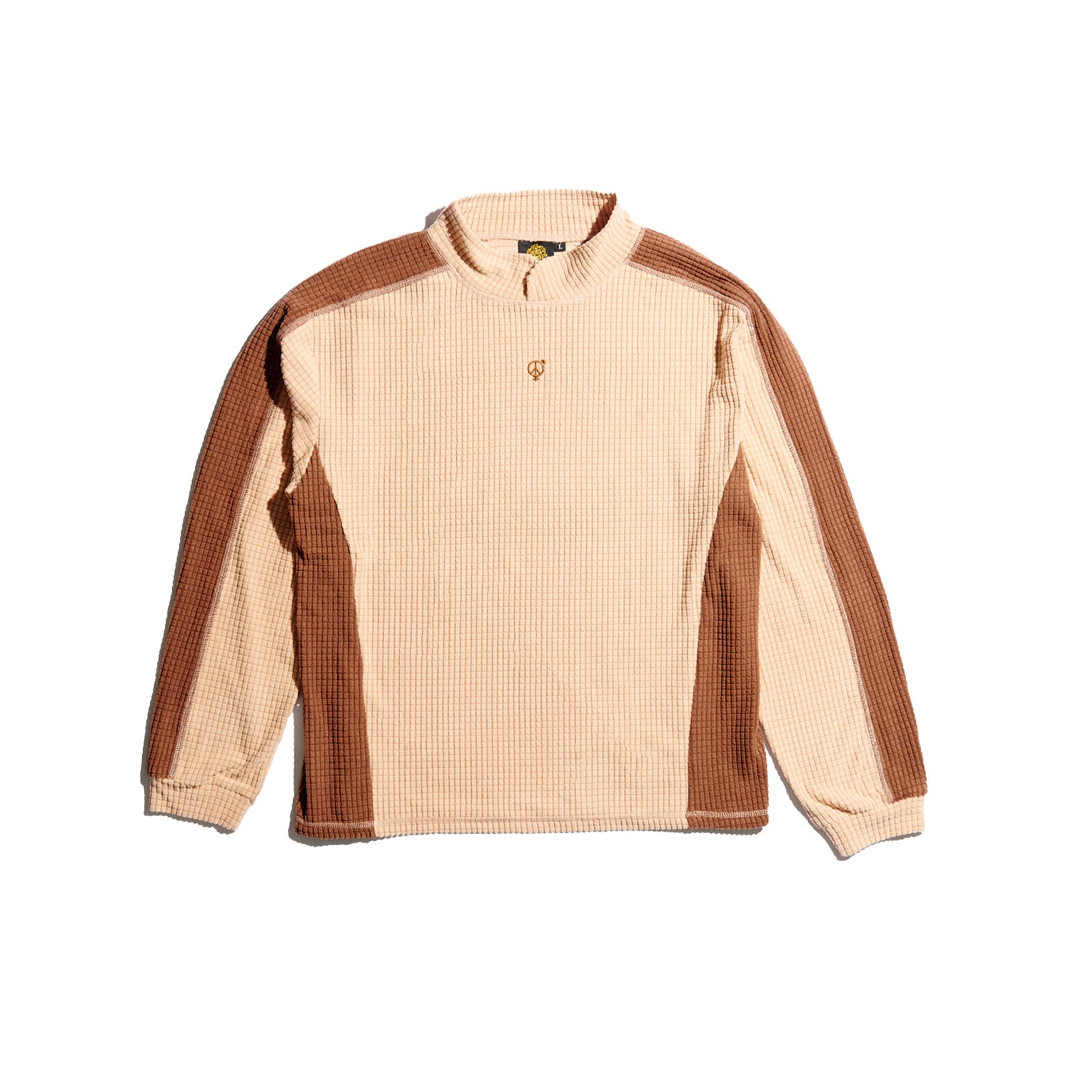 SexHippies Grid Fleece Jersey Tan/Chestnut