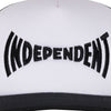 Independent Span Mesh Trucker High Profile Hat White/Black