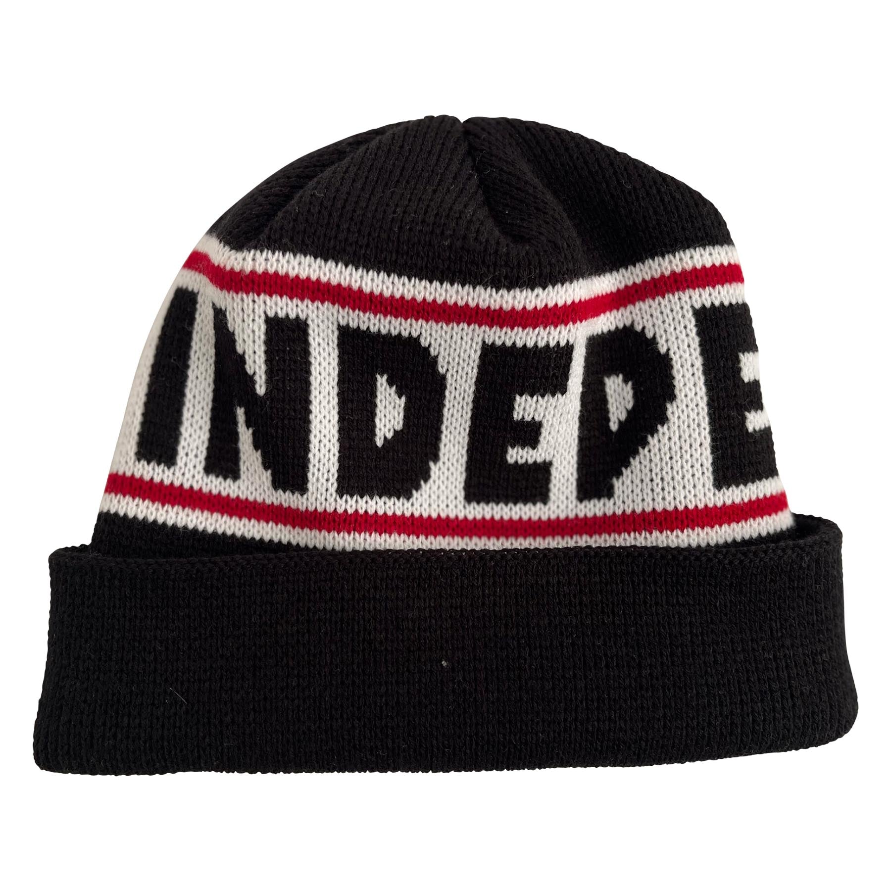 Independent Bar Logo Beanie Long Shoreman Hat Black