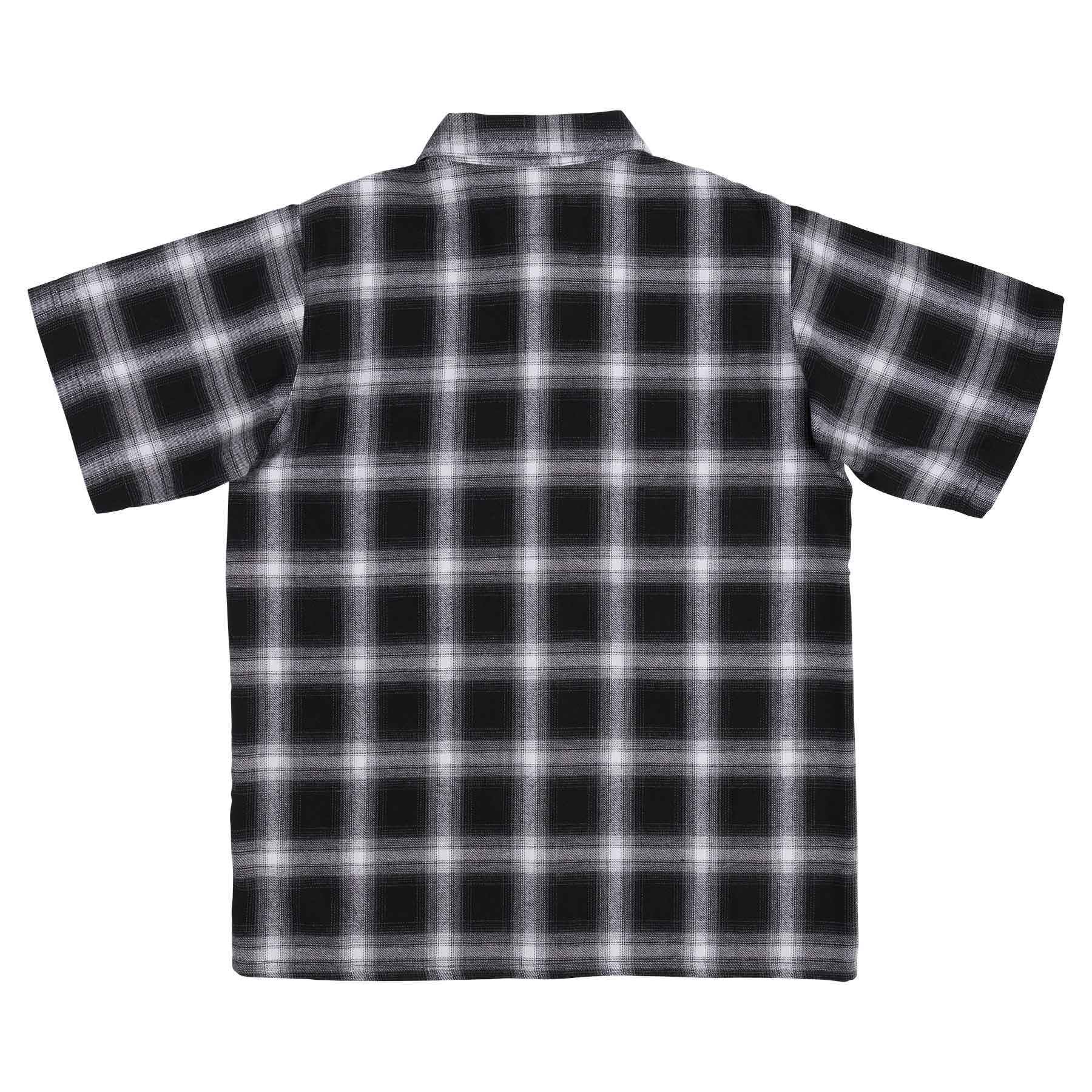 Independent Uncle Charlie S/S Flannel Top Black/White