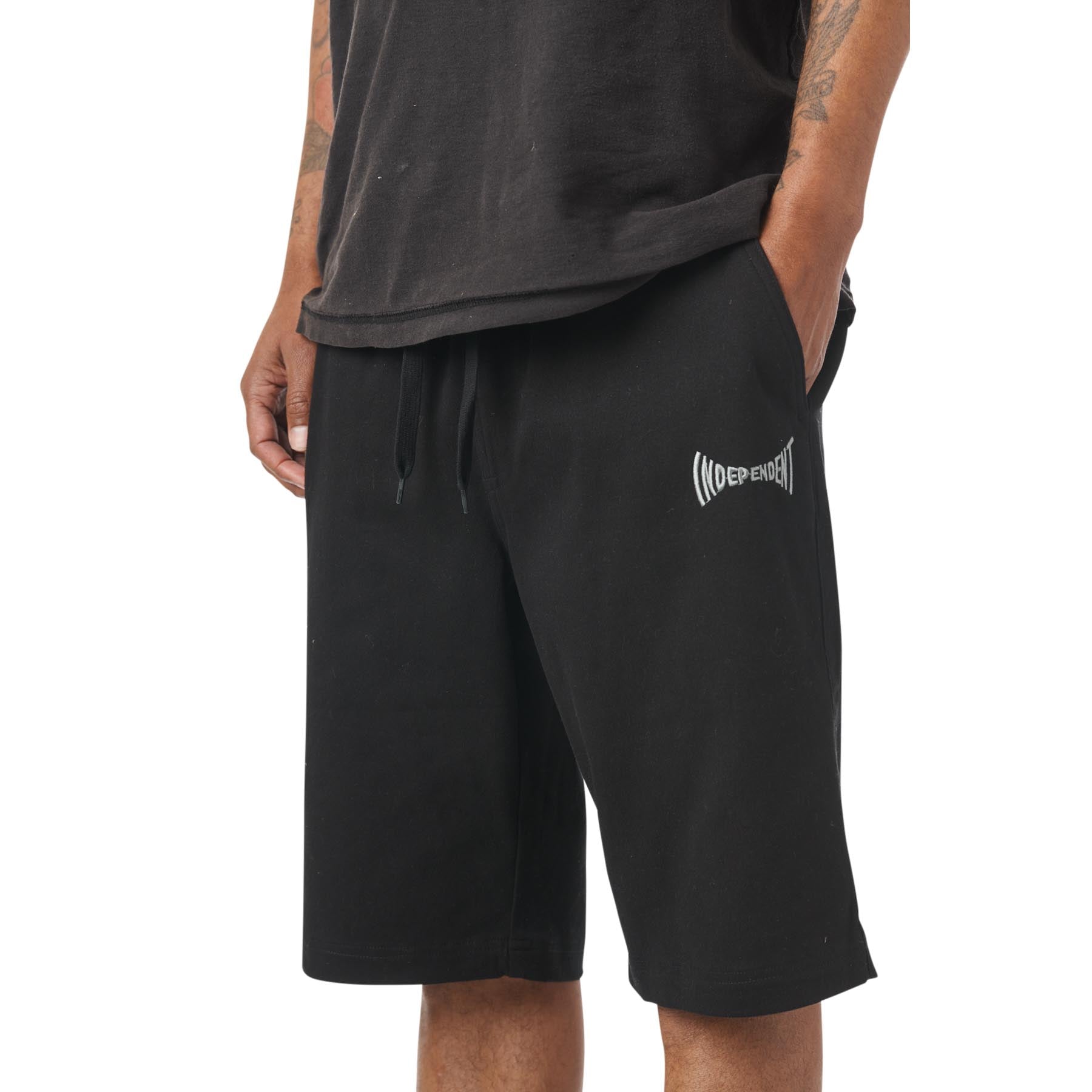 Independent Span Pull On Shorts Black Bottom