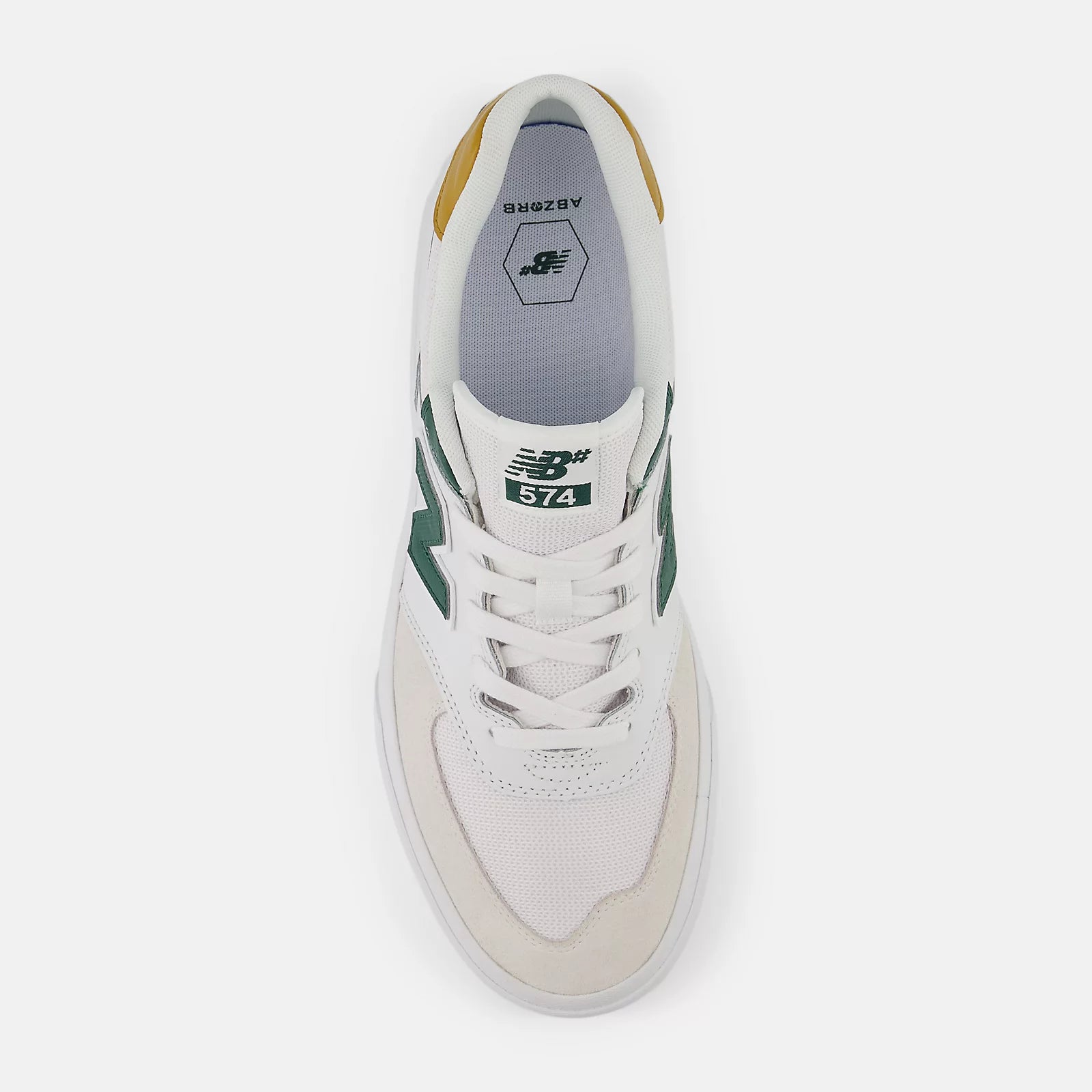 New Balance Numeric NM574VRP Wide White Forest 2E Width Orchard Skateshop