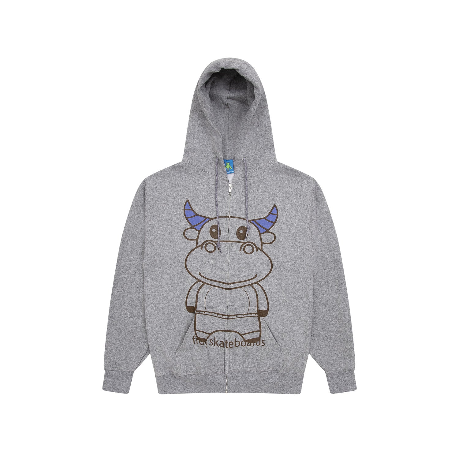Frog Totally Awesome Zip Hoodie Ash