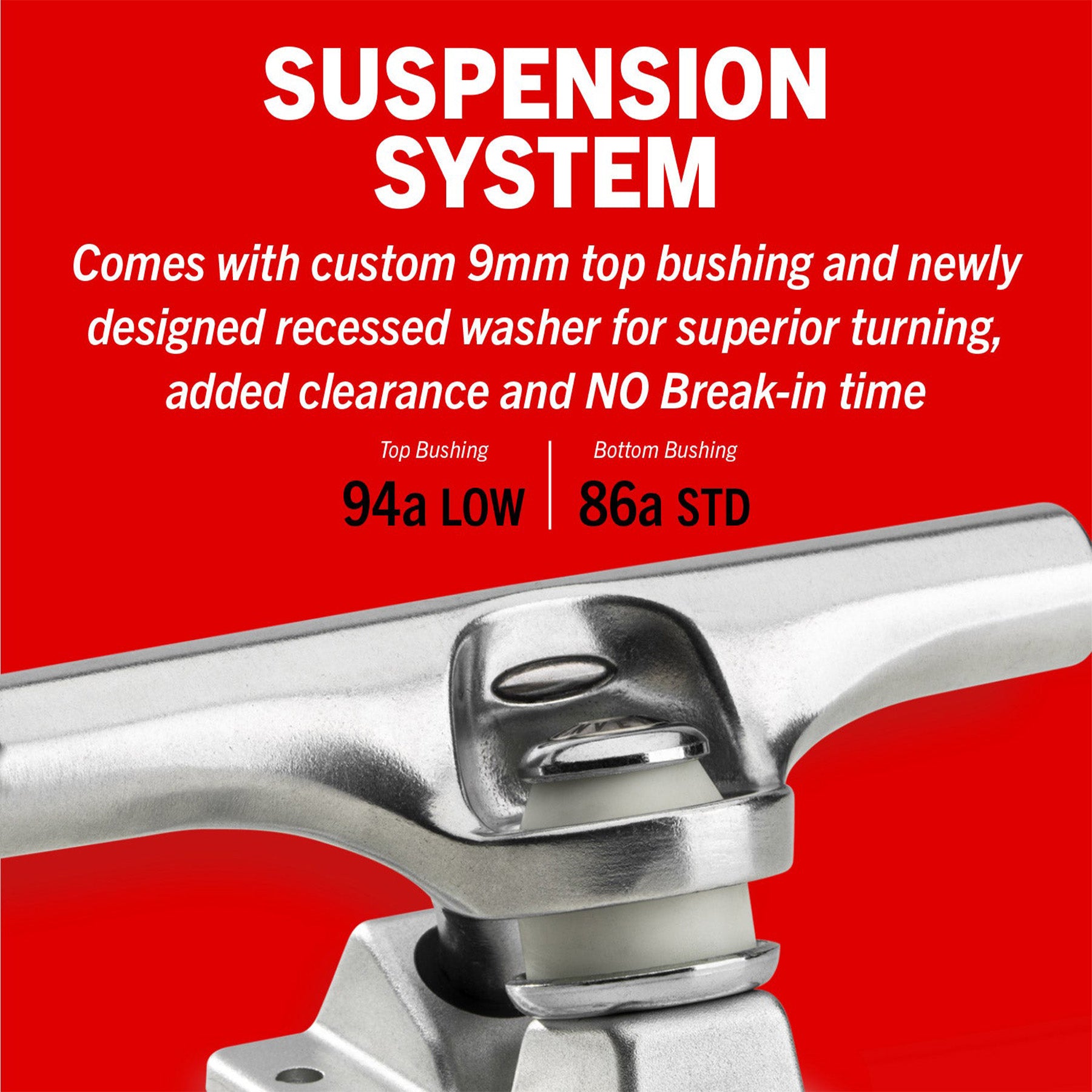 Ace x Orchard Inverted Hollow Trucks Polished Silver (Sold as Set of 2)