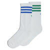 adidas Rolling Links Skateboard Crew Socks White