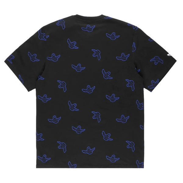 Black x Blue Puff print T-shirt SOKO君 Black x Blue Puff print T Black x Blue Puff print T-shirt SOKO君 Black x Blue Puff print T