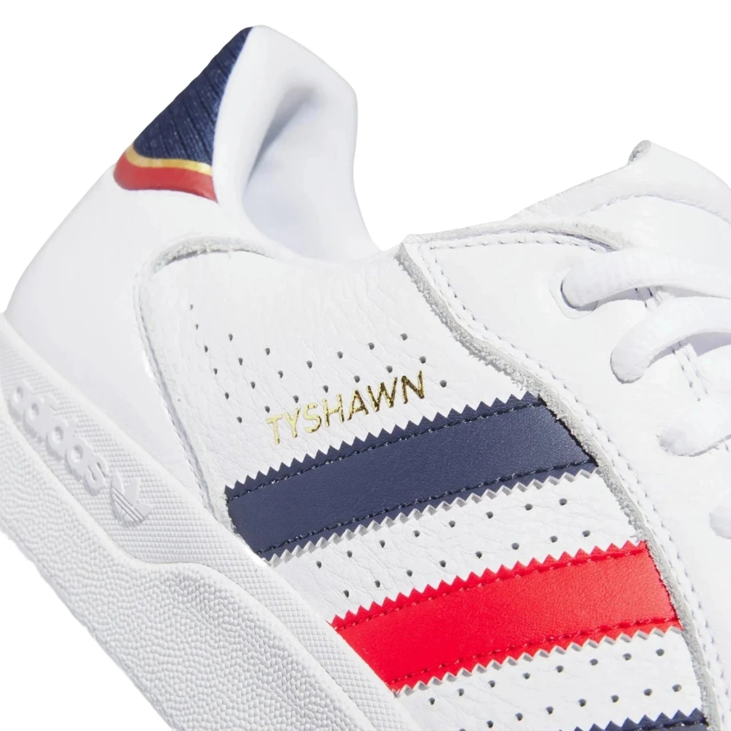 adidas Tyshawn Low White/Scarlet/Navy