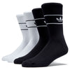 adidas Skate Crew Sock 2 Pack White/Black