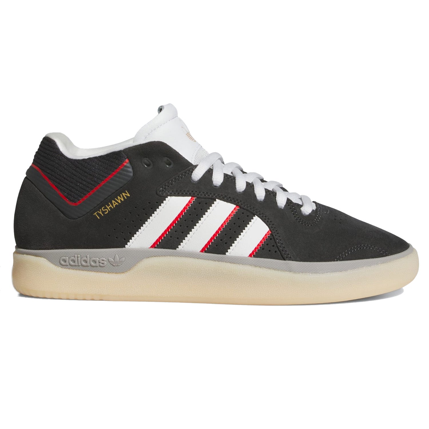 adidas Tyshawn Carbon/Crystal White