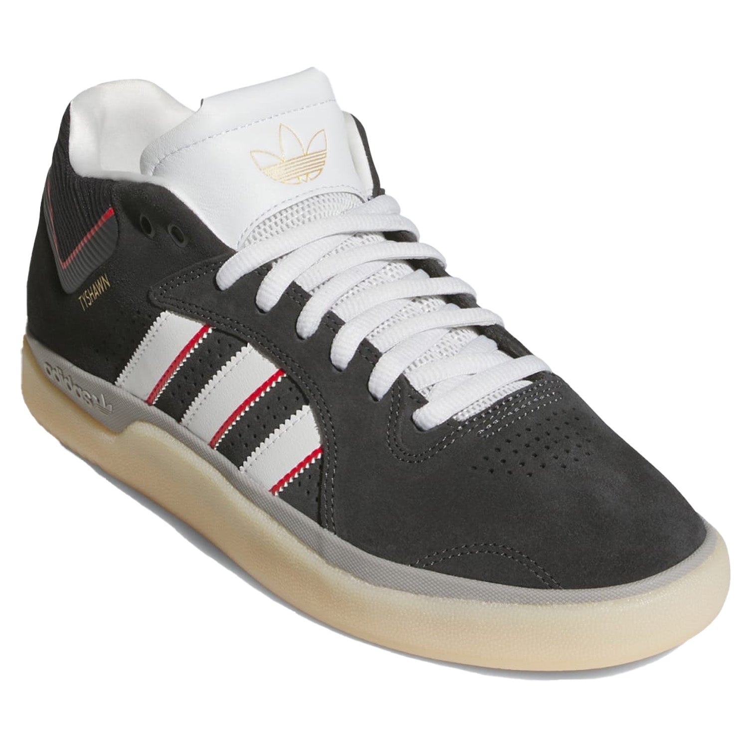 adidas Tyshawn Carbon/Crystal White