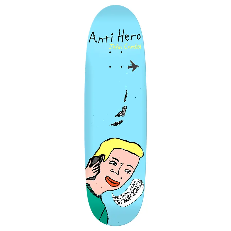 Antihero Cardiel Pigeon Vision Shaped Deck 9.18"