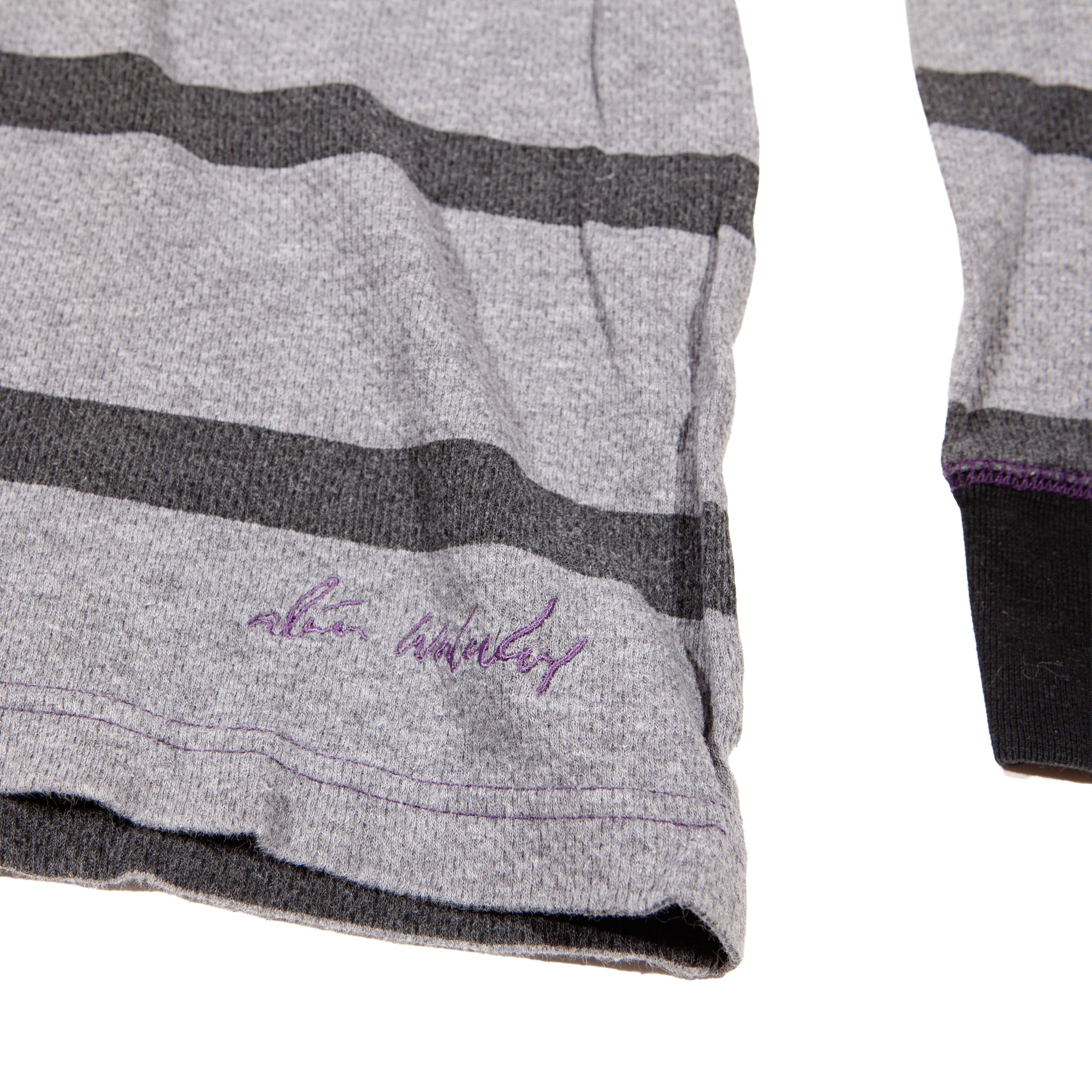 Overripe Alien Workshop Thermal Striped Shirt Grey XL (2006ish)