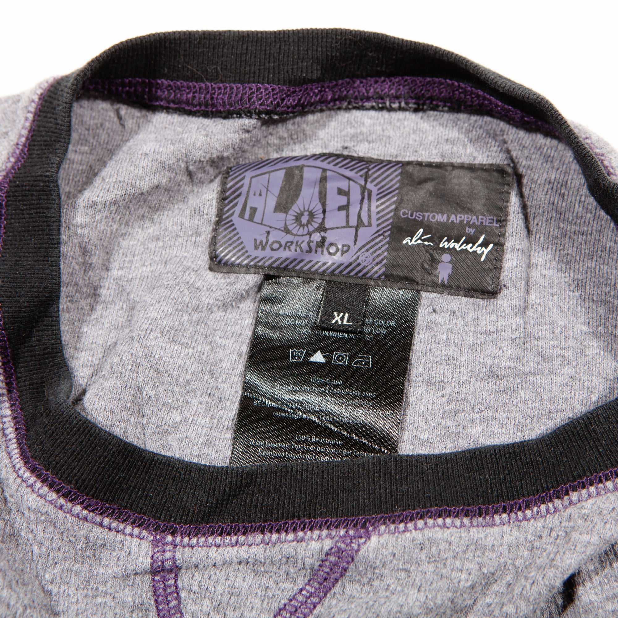 Overripe Alien Workshop Thermal Striped Shirt Grey XL (2006ish)