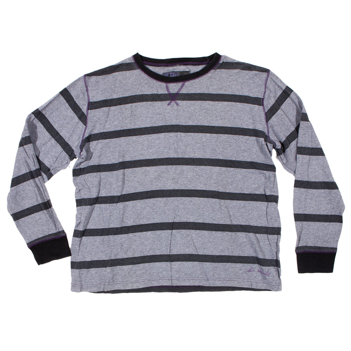 Overripe Alien Workshop Thermal Striped Shirt Grey XL (2006ish)
