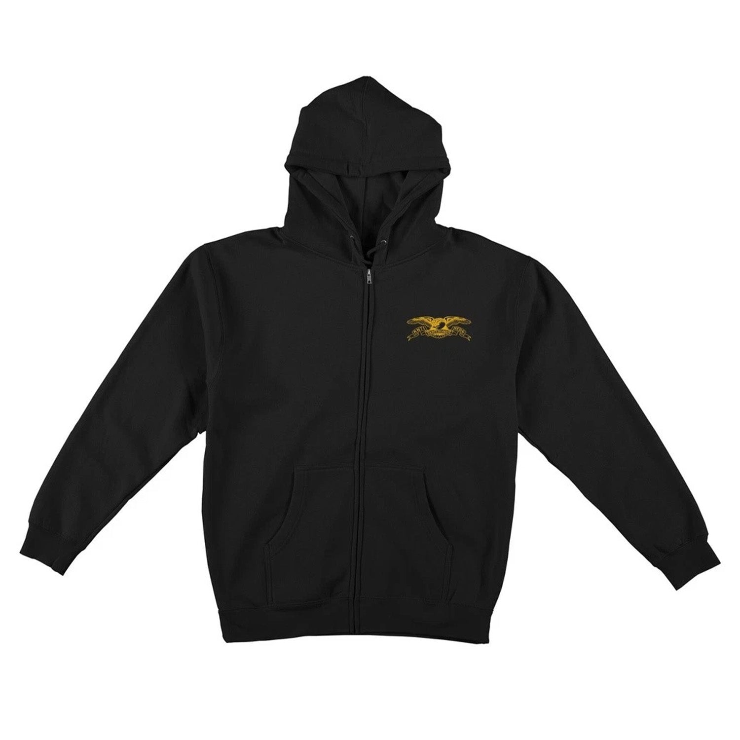 Antihero Basic Eagle EMB Zip Hood Black