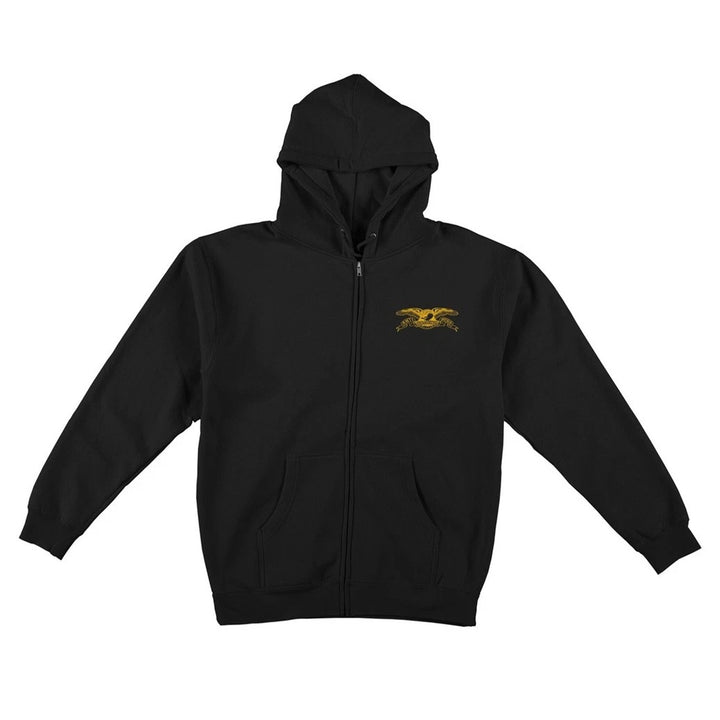 Antihero Basic Eagle EMB Zip Hood Black