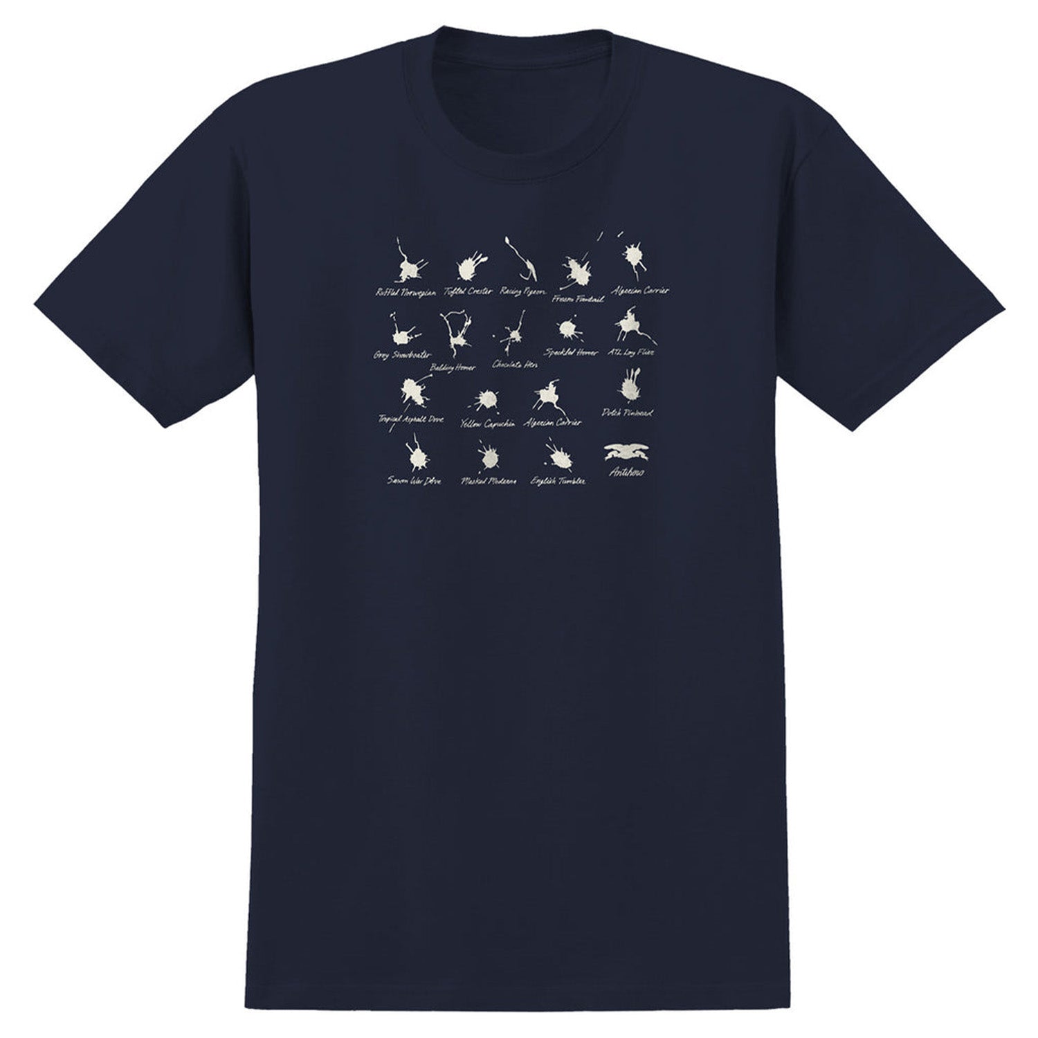 Antihero Damn Pigeons Tee Navy