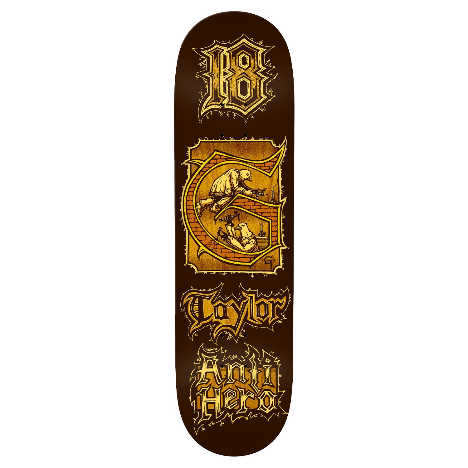 Antihero Grant Taylor Medieval Deck 8.38