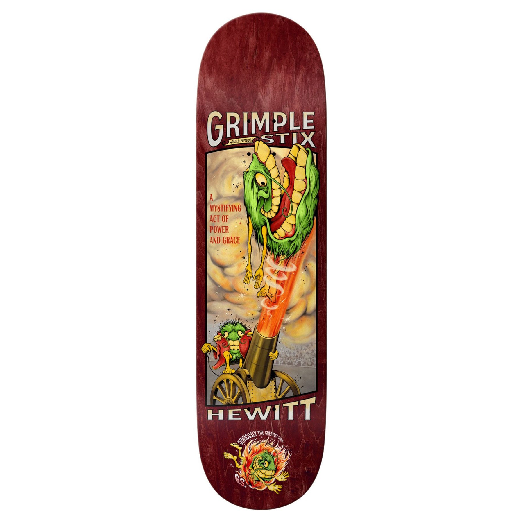 Antihero Grimplestix Hewitt Obvious Greats Deck 8.38"