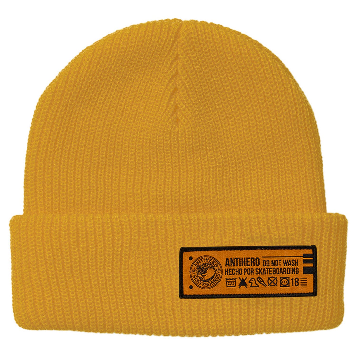 Antihero Hecho Por Skate Cuff Beanie Yellow/Orange