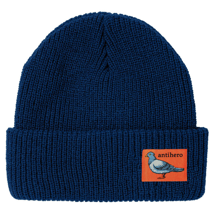 Antihero Lil Pigeon Label Beanie Navy/Orange