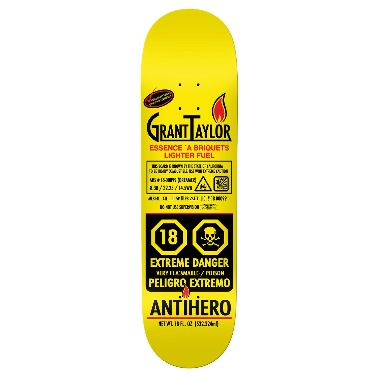 Antihero Taylor Fueled Up Deck 8.38"