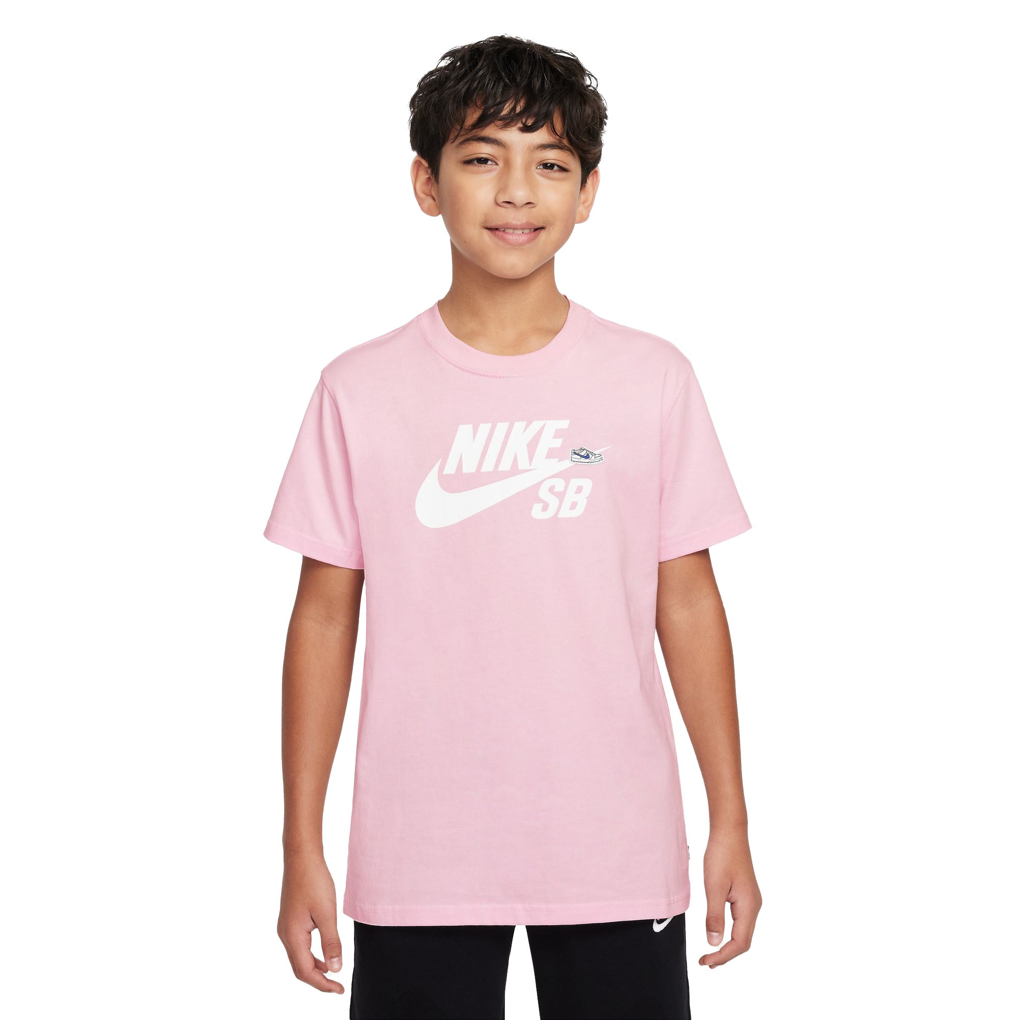 Nike SB Big Kids T Shirt Medium Pink Orchard Skateshop