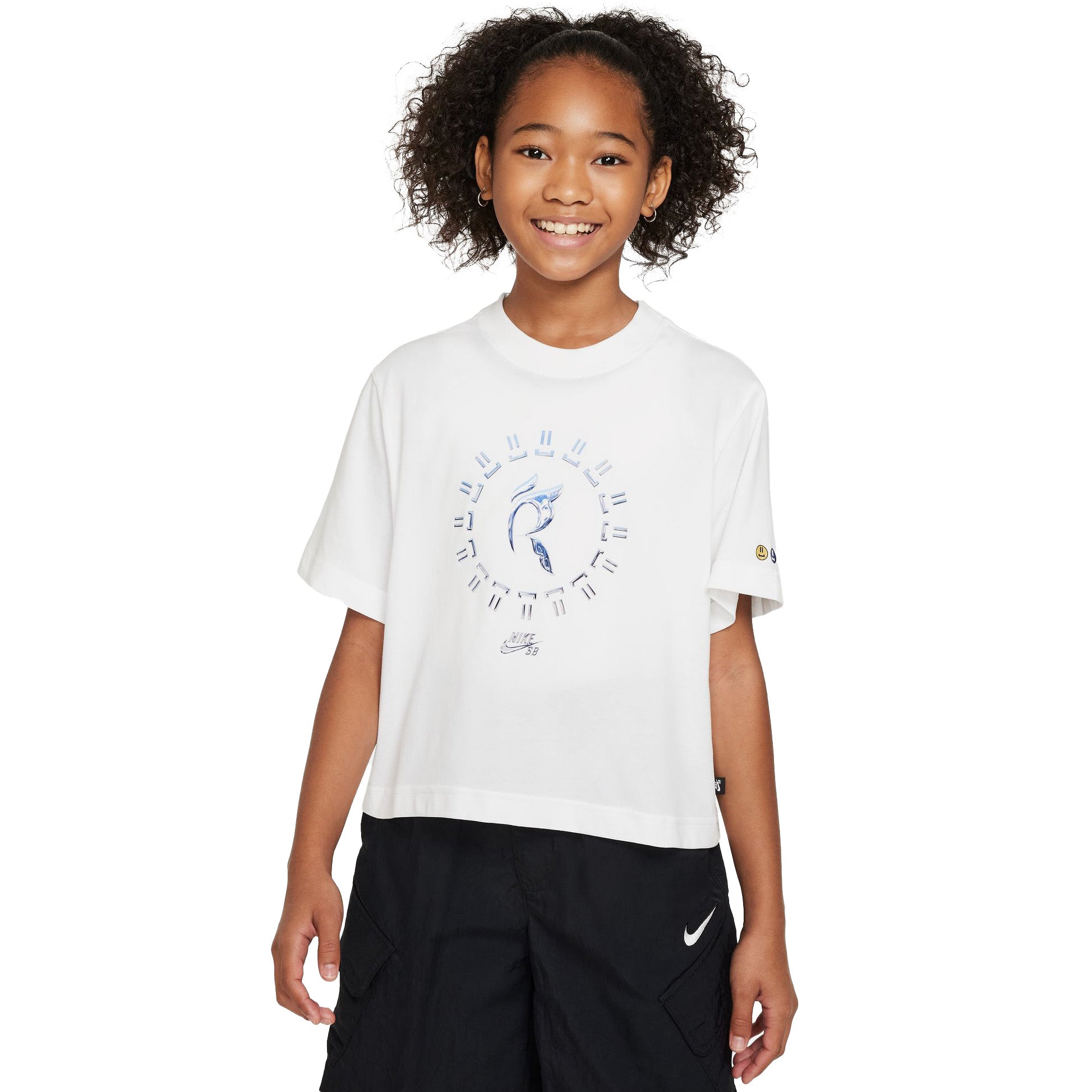 Nike SB Rayssa Kids Boxy Tee White - Orchard Skateshop