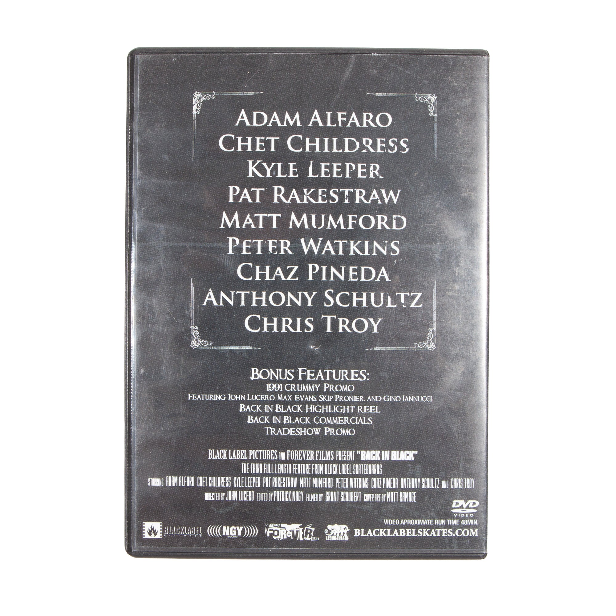 Overripe DVD Black Label Back in Black