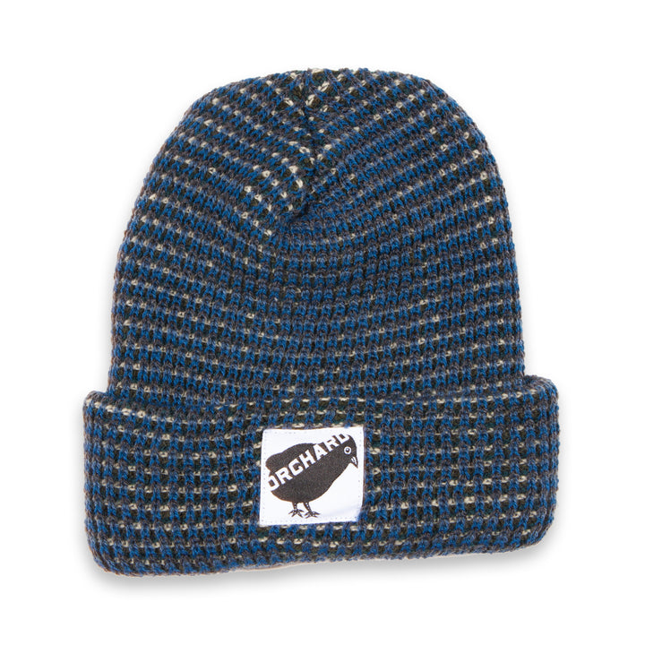 Orchard Bird Logo Short Cuff Beanie Blue/Grey Multicolor