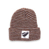 Orchard Bird Logo Short Cuff Beanie Brown/Grey Multicolor