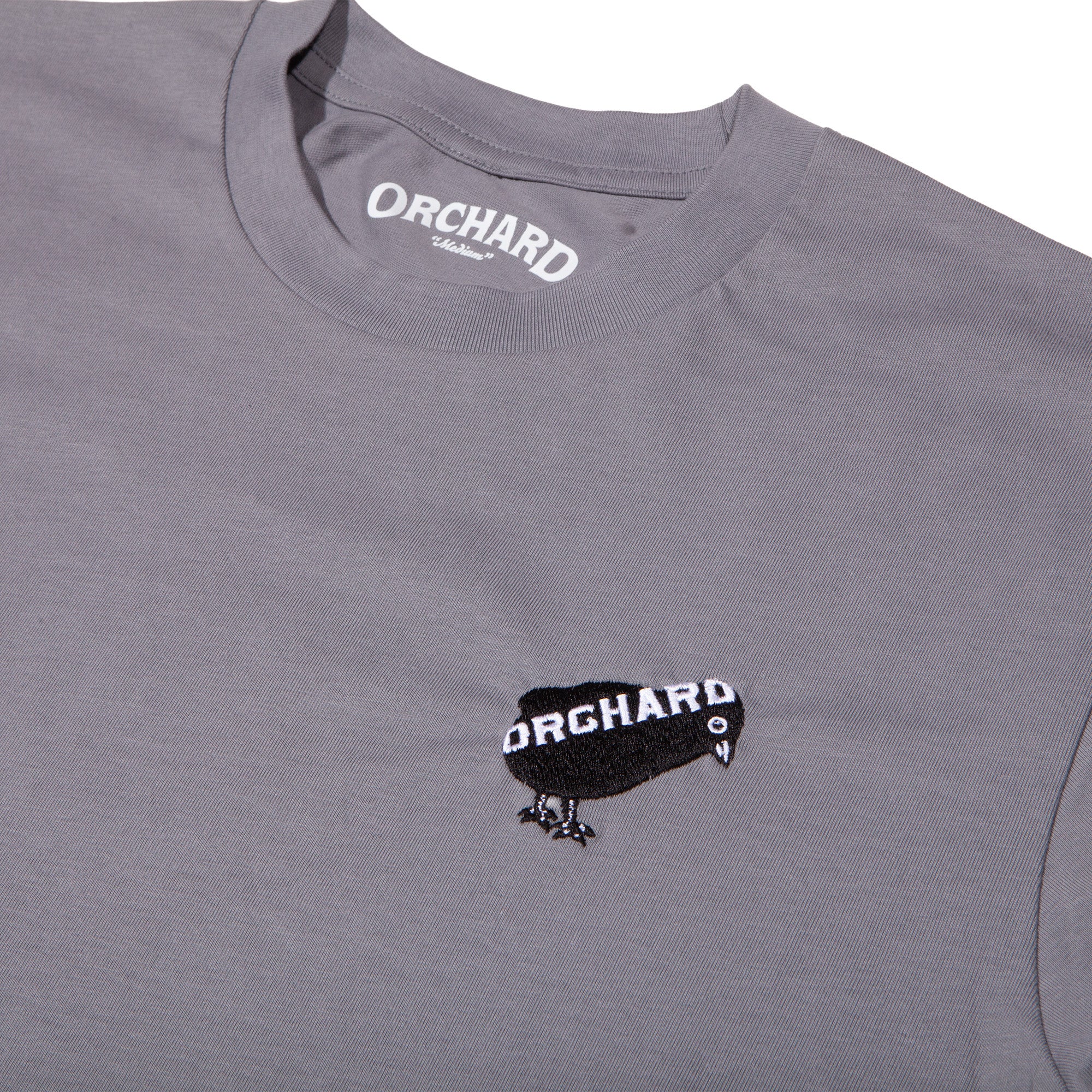 Orchard Bird Logo Emb Tee Gravel