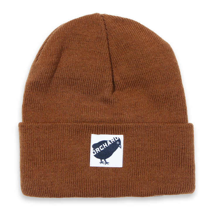 Orchard Bird Logo Woven Cuff Beanie Gingerbread