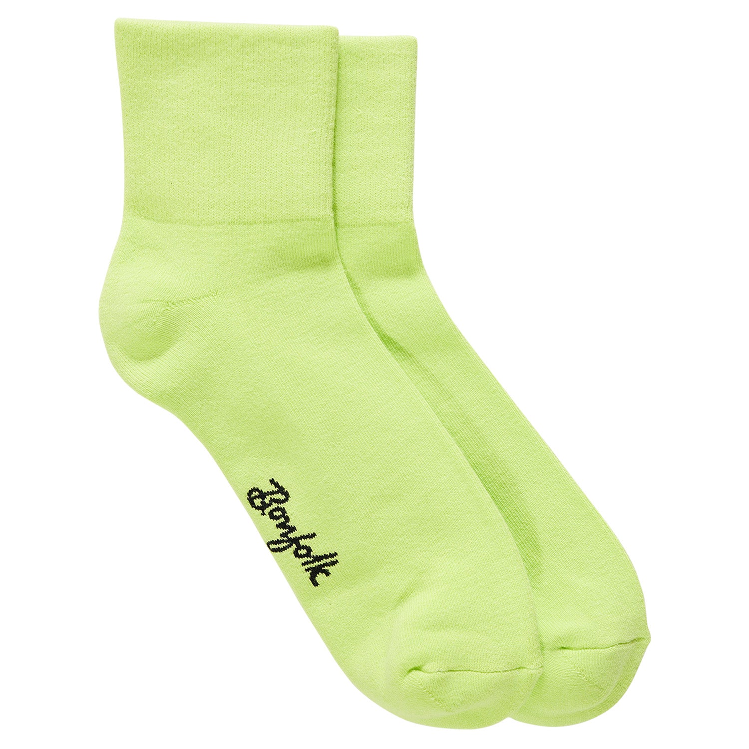 Bonfolk Daily Quarter Sock Chartreuse